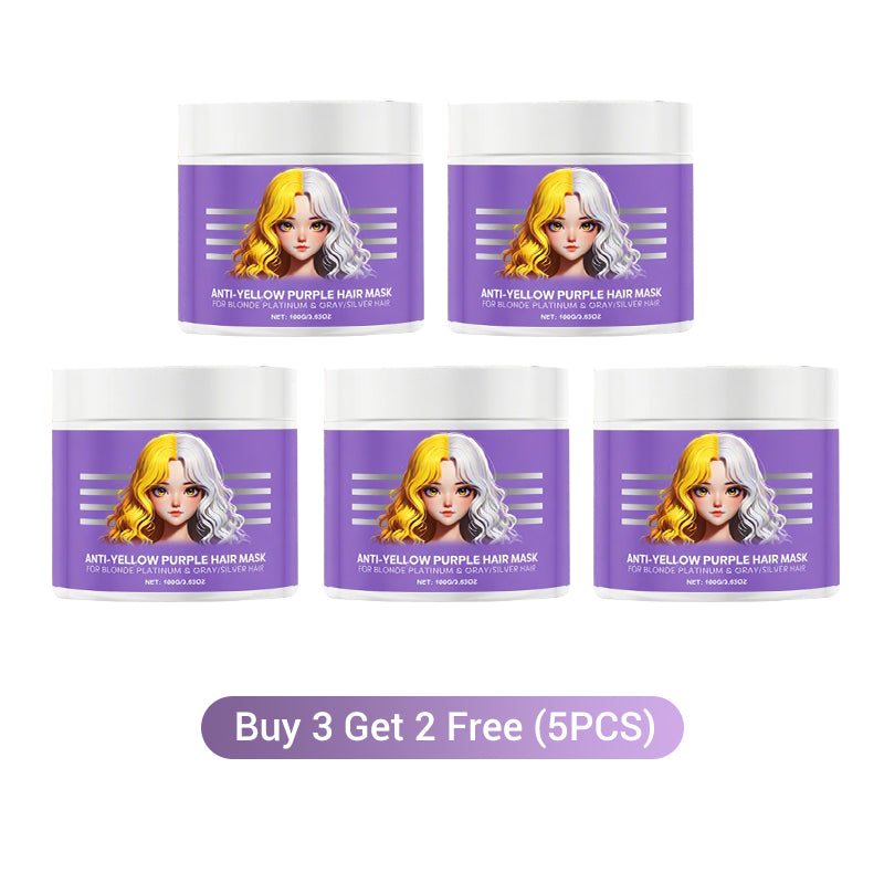 Anti-Yellowing Purple Hair Mask ๐ Say goodbye to Red Highlights! ๐