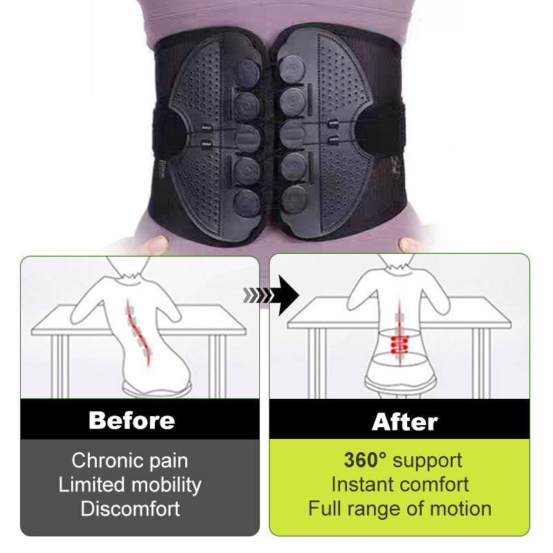 š„Adjustable Double Pulley Breathable Lumbar Support Shaping Waist Belt