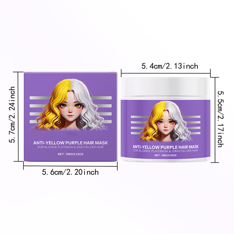 Anti-Yellowing Purple Hair Mask ๐ Say goodbye to Red Highlights! ๐