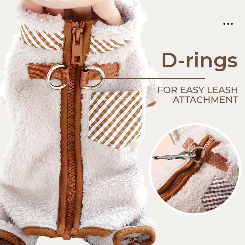 Winter Cozy Dog Coat with D-rings (Great Sale⛄BUY 2 Get 5% OFF)