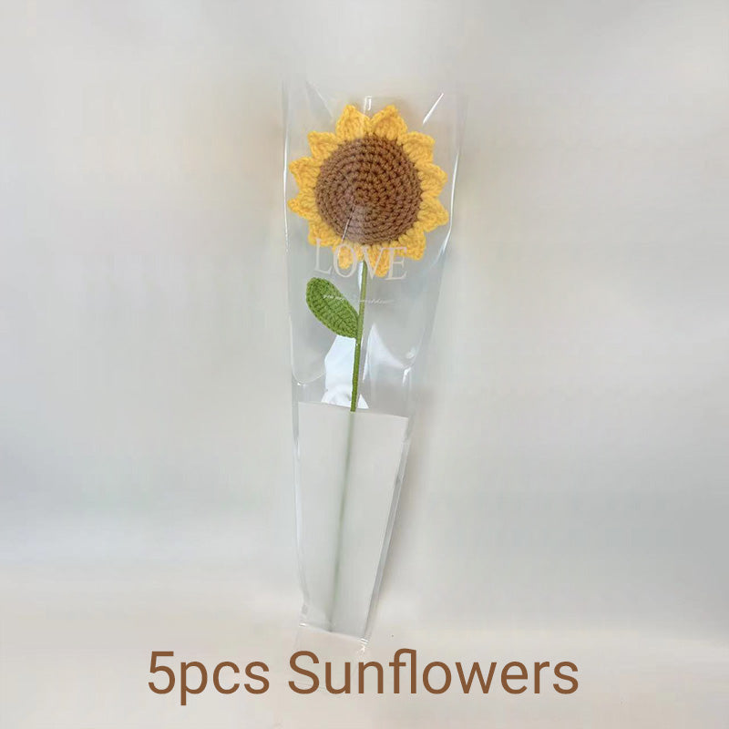 Handmade Crochet Roses & Tulips Flowers