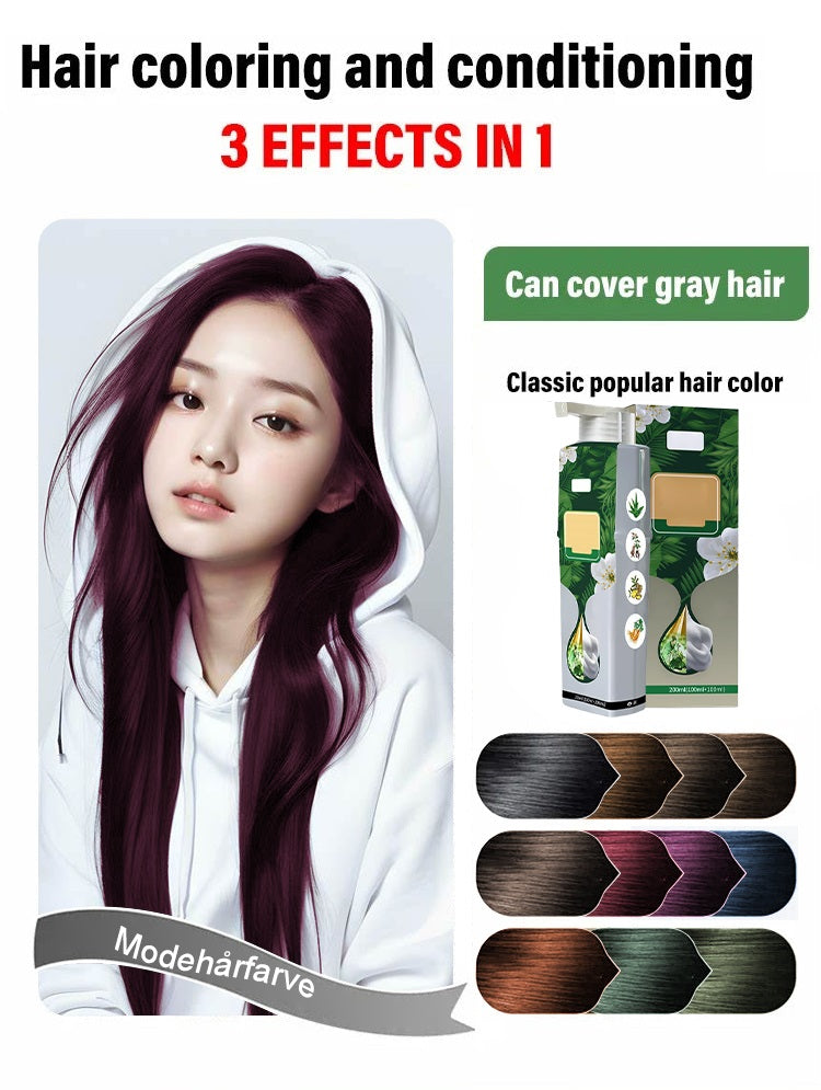 🔥Pure Plant Extract For Grey Hair Color Bubble Dye