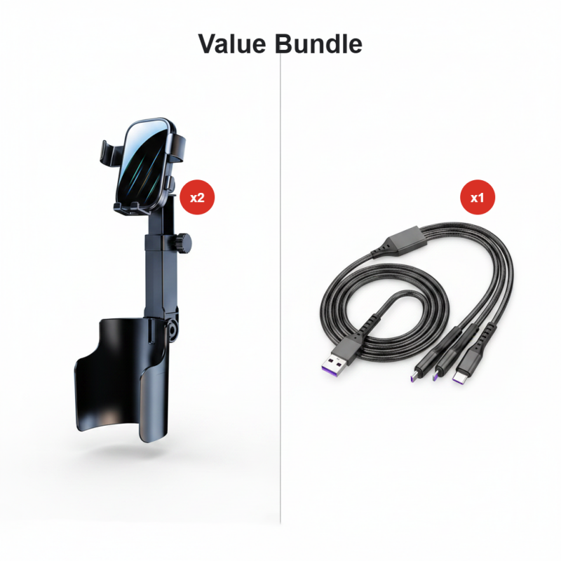 🥳🧲Car Cup Holder Phone Mount – 360° Adjustable, Strong N52 Magnet, One-Hand Operation, Fits All Phones, Stable Magnetic & Clamp Models for Safe Driving