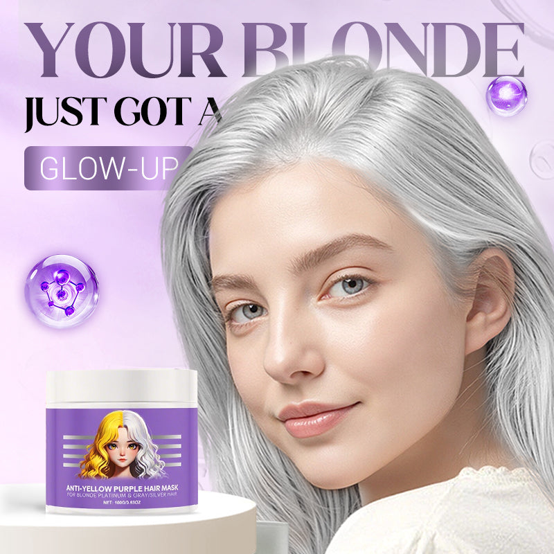 Anti-Yellowing Purple Hair Mask ๐ Say goodbye to Red Highlights! ๐