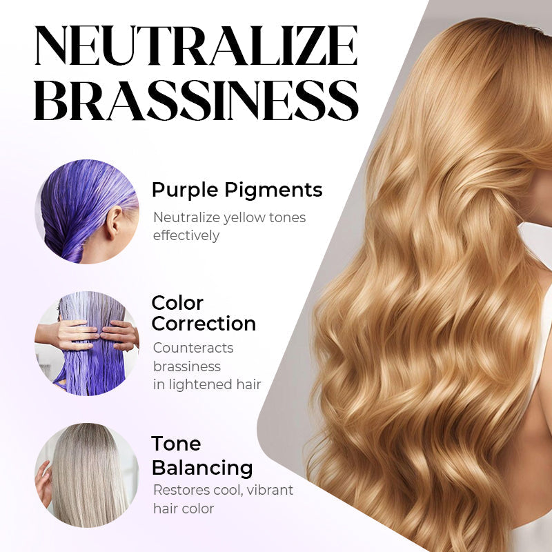 Anti-Yellowing Purple Hair Mask ๐ Say goodbye to Red Highlights! ๐