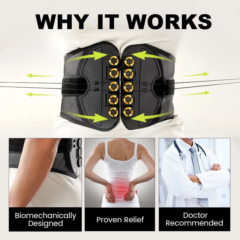 š„Adjustable Double Pulley Breathable Lumbar Support Shaping Waist Belt