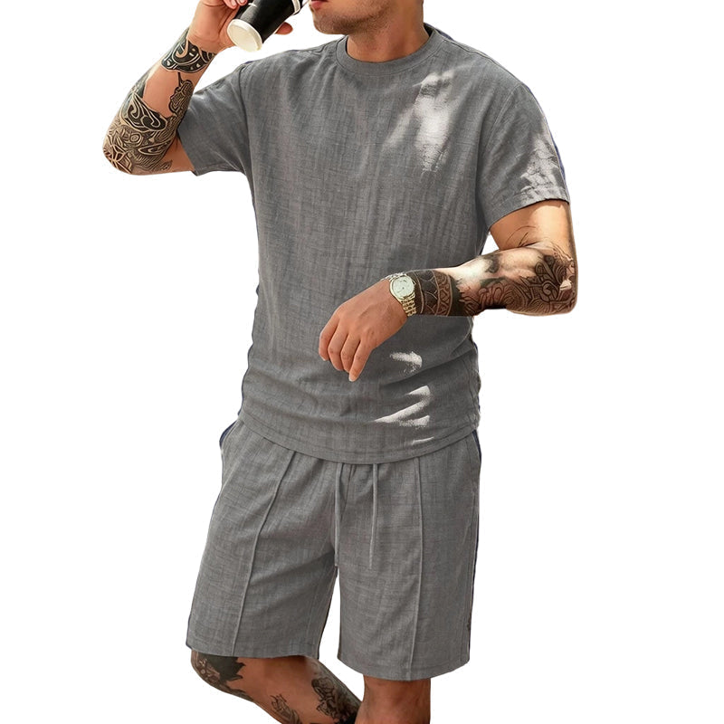 👕Men's Casual Lightweight T-Shirt & Shorts Set