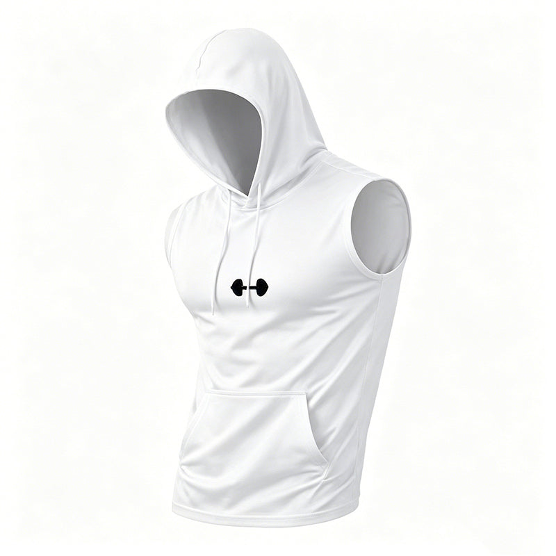 🏃♂️Sleeveless Gym Hoodie – Full range of motion & cool comfort – Move without limits.