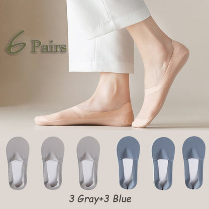Invisible Non-slip Ice Silk Socks