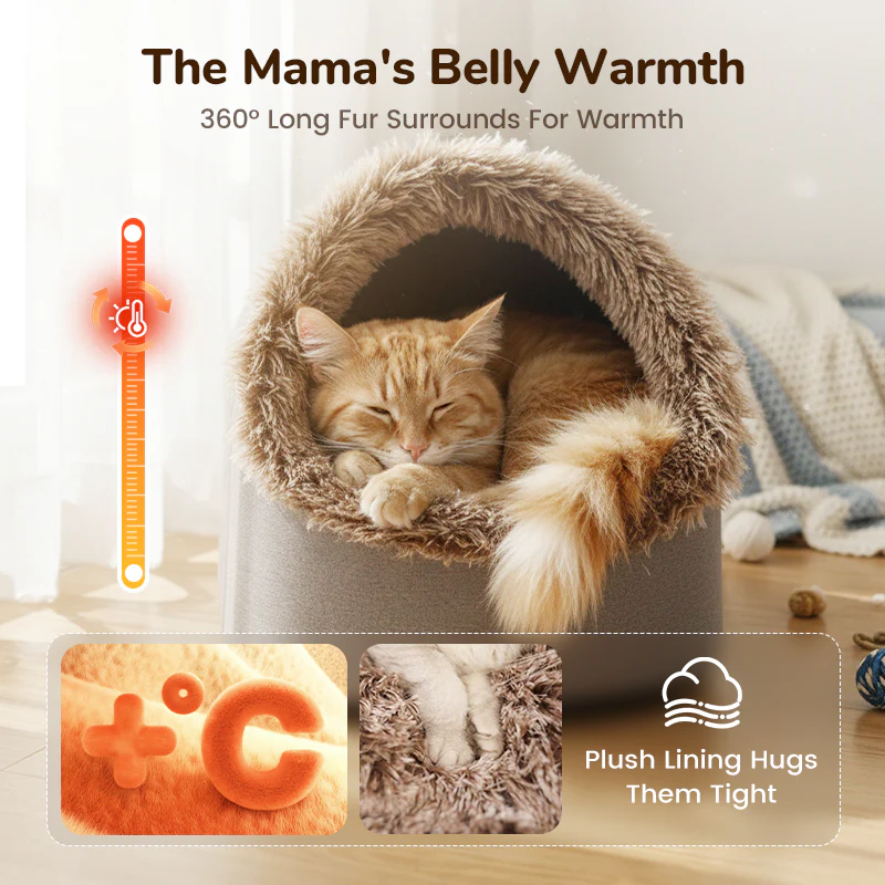 💥Hot sale 🐶🐱Pet Cozy Warm Cave Bed