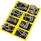 🧠🔠Metal Puzzle Ring Eight-Piece Blue Version Brain Teasers