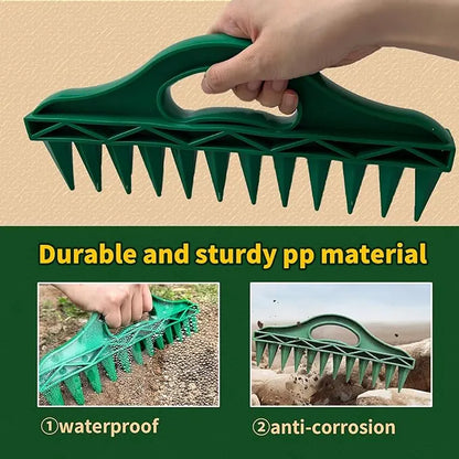 🌱 12-Hole Garden Seed Dibber – One-Press Planting, Precision Spacing – Lightweight, Weatherproof – 12x Faster Seeding! 🌻✨