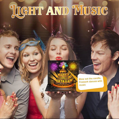🎉3D Pop Up Musical Birthday Card with Lights & Song🎵🎂