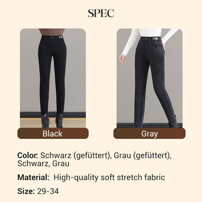 💕Women's High Waist Slim Stretch Warm Skinny Jeans
