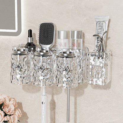 ✨Glacier Pattern Non Punching Toothbrush Shelf