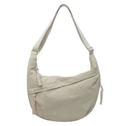 👜Women's Fashion Plain Color Nylon Crossbody Hobo Bag
