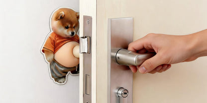 💞50K+ SOLD! 🔥🔥3D Cute Shiba Inu Self-Adhesive Door Stopper & Stress Ball