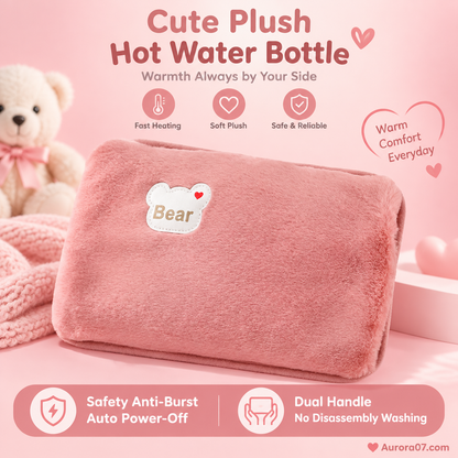 🔥🥳 Plush Rechargeable Heat Pack – Soft Winter Hand & Body Warmer
