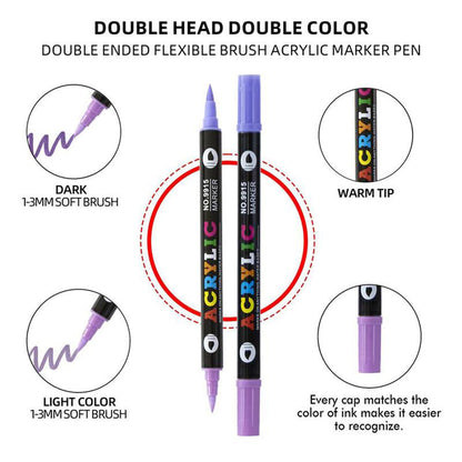 🌈Dual Tip Acrylic Paint Pen Marker