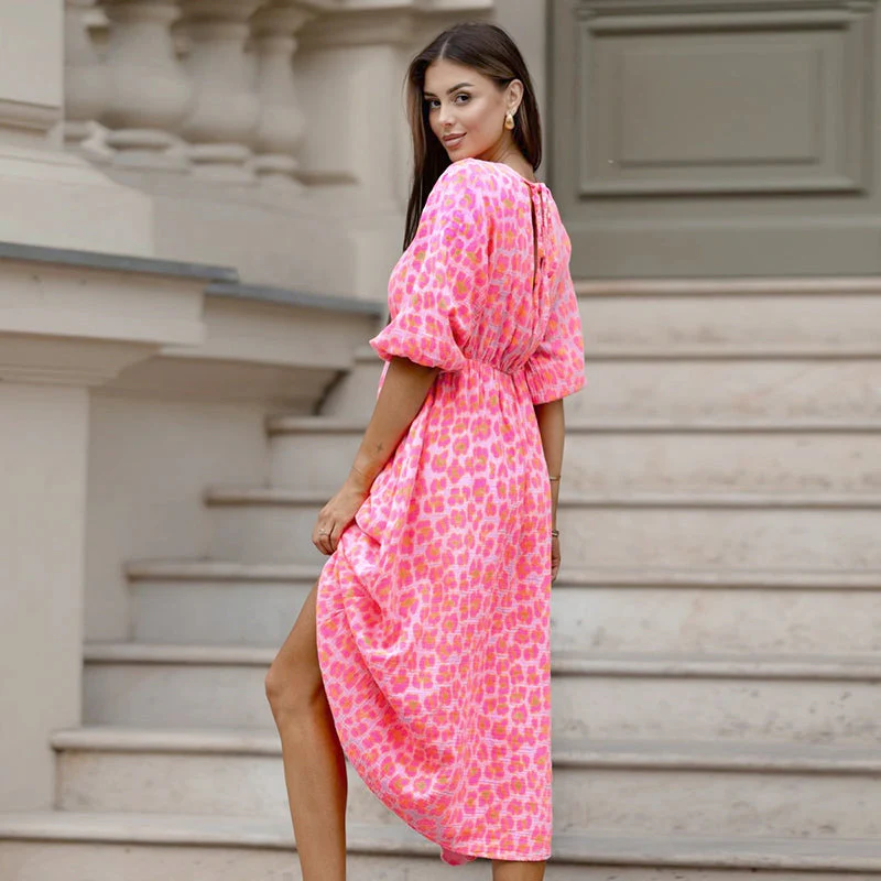 🎀Women's V-Neck Printed Dress