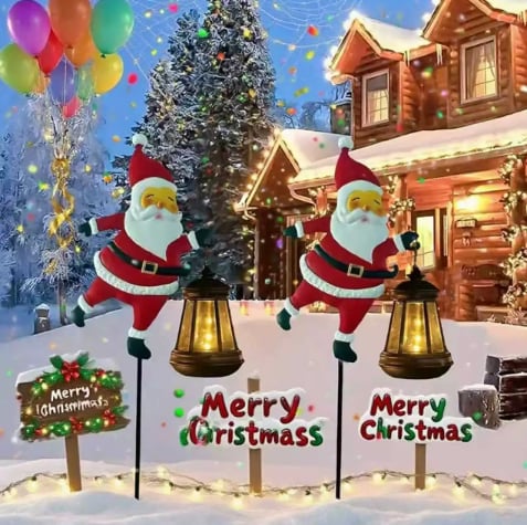 🎅Christmas Solar Kettle Light & Lantern Garden Decor Collection