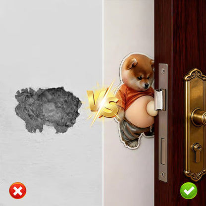 💞50K+ SOLD! 🔥🔥3D Cute Shiba Inu Self-Adhesive Door Stopper & Stress Ball