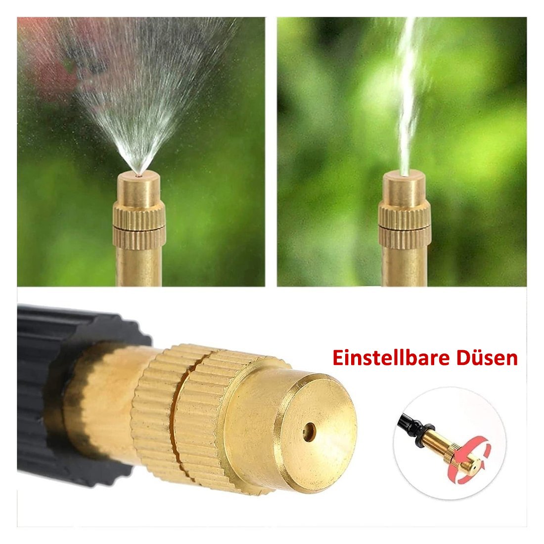 🌱💧 Automatic Garden Irrigation System – 360° Adjustable, Misting, Water-Saving, Complete Set ✨