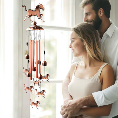 Pure Hand-made Copper Horse Wind Chimes