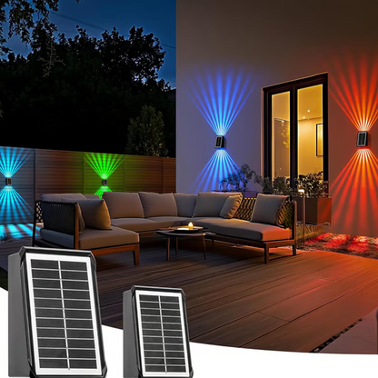Solar Outdoor Waterproof Wall Light Set