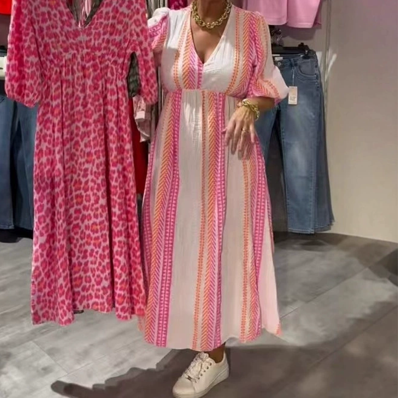 🎀Women's V-Neck Printed Dress