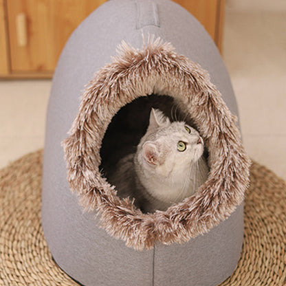 💥Hot sale 🐶🐱Pet Cozy Warm Cave Bed