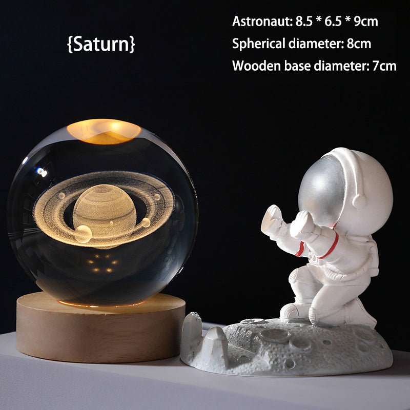 💞50K+ SOLD!💫🌌 Bring the Galaxy into Your Room. 3D Crystal Ball Night Light – 50% OFF! ✨🌙