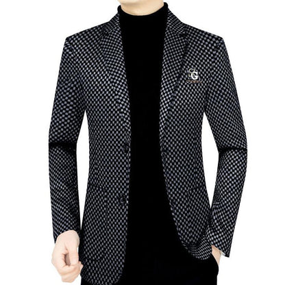 🔥New Hot Sale🔥Men's Slim-fit Casual Suit Jacket【Comfortable And Warm】