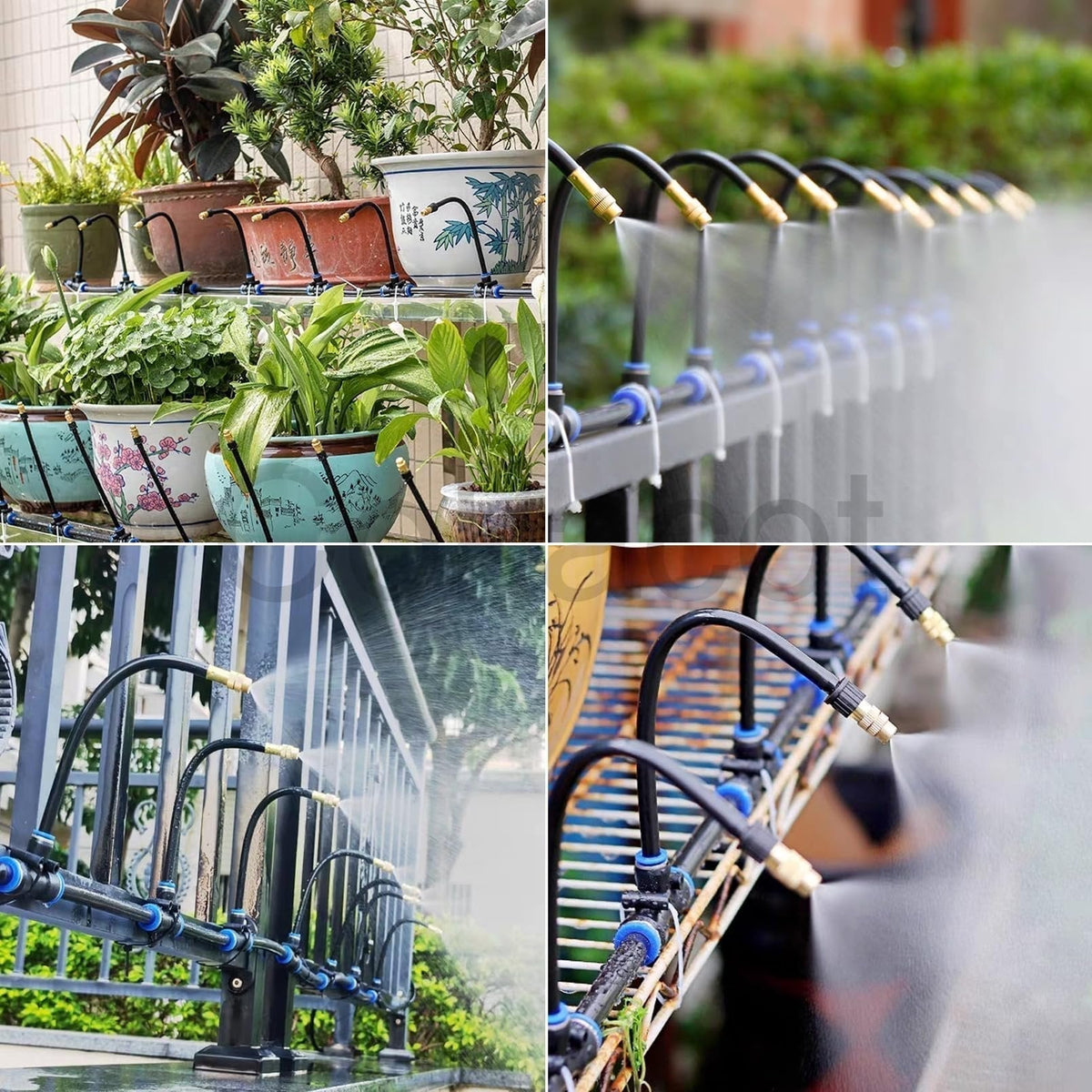 🌱💧 Automatic Garden Irrigation System – 360° Adjustable, Misting, Water-Saving, Complete Set ✨