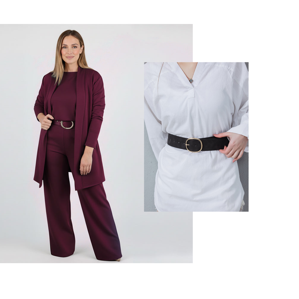 Elegant 3-piece Set Including Long Cardigan, Top And Pants💞