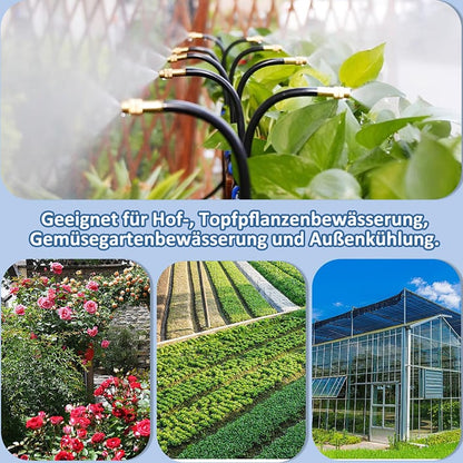 🌱💧 Automatic Garden Irrigation System – 360° Adjustable, Misting, Water-Saving, Complete Set ✨
