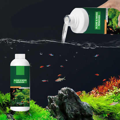 Algae & Moss Remover for Fish Tank - Safe Water Purification