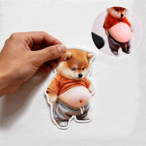 💞50K+ SOLD! 🔥🔥3D Cute Shiba Inu Self-Adhesive Door Stopper & Stress Ball