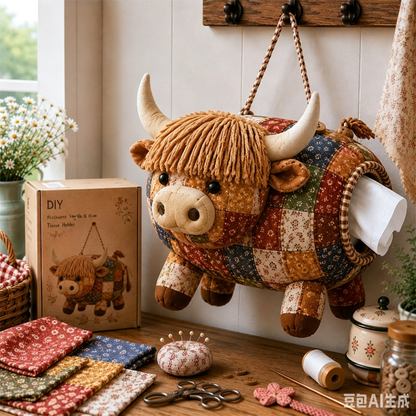 🧵🐻 DIY Animal Tissue Holder – sew, hang, and brighten any space!