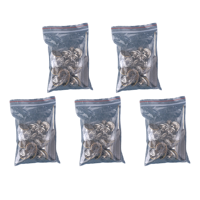 Removable No-Sew Jeans Buttons Set
