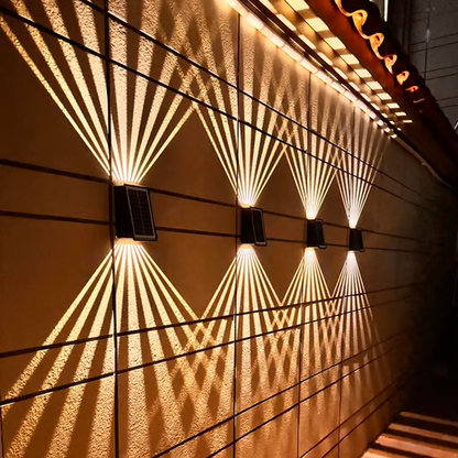 Solar Outdoor Waterproof Wall Light Set