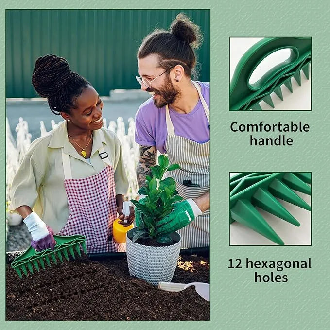 🌱 12-Hole Garden Seed Dibber – One-Press Planting, Precision Spacing – Lightweight, Weatherproof – 12x Faster Seeding! 🌻✨