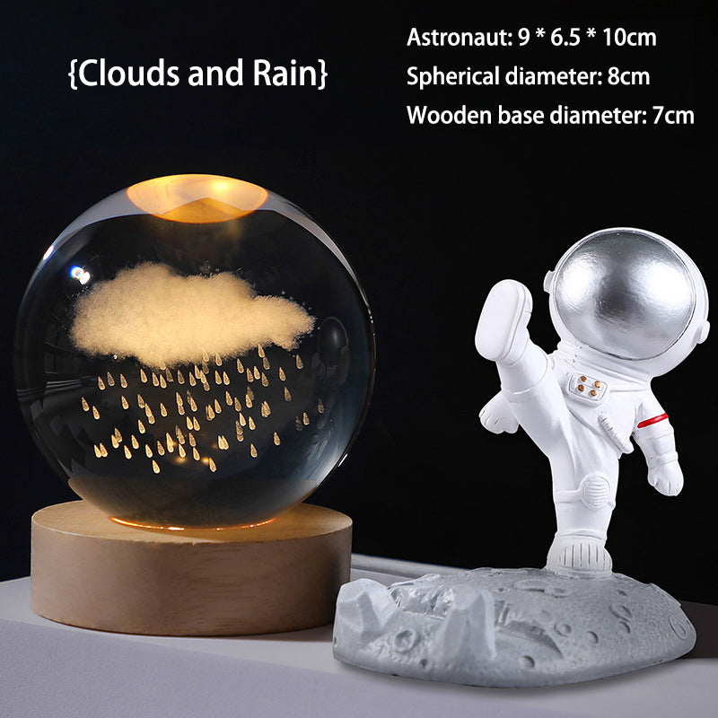 💞50K+ SOLD!💫🌌 Bring the Galaxy into Your Room. 3D Crystal Ball Night Light – 50% OFF! ✨🌙