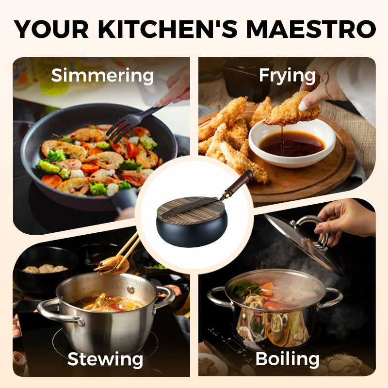 🔥Uncoated Thick Iron Pot