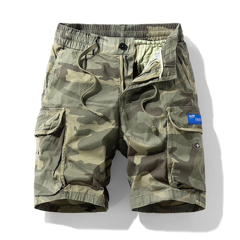 🩳 Men's Casual Relaxed Fit Cargo Shorts – Multi-Pockets, Breathable, Rugged 🌲