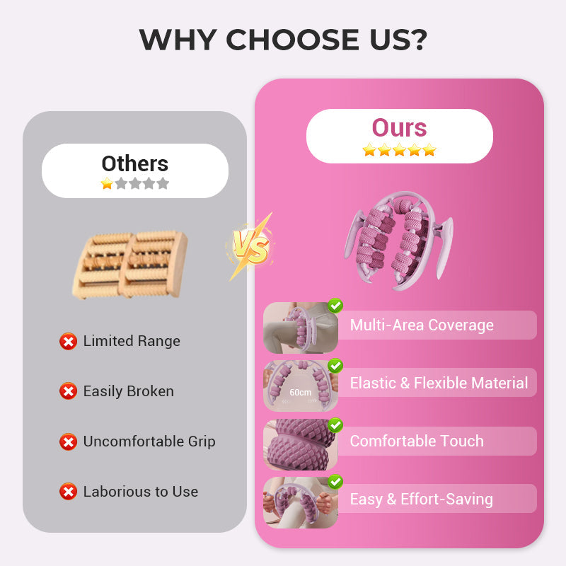 🔥 Leg Massager Roller - Ultimate Muscle Relief|Buy 3 Get 1 Free💆‍♀️✨