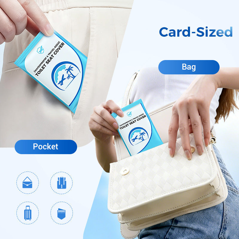 🎁2025 Hot Sale🎁💥 Disposable Plastic Toilet Seat Cover - No Worry Of Public Toilet Anymore👋