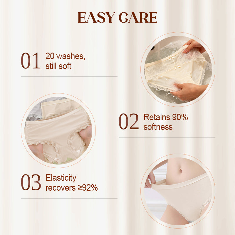 Women's Soft Lace Mid-Rise Panty