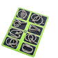 🧠🔠Metal Puzzle Ring Eight-Piece Blue Version Brain Teasers