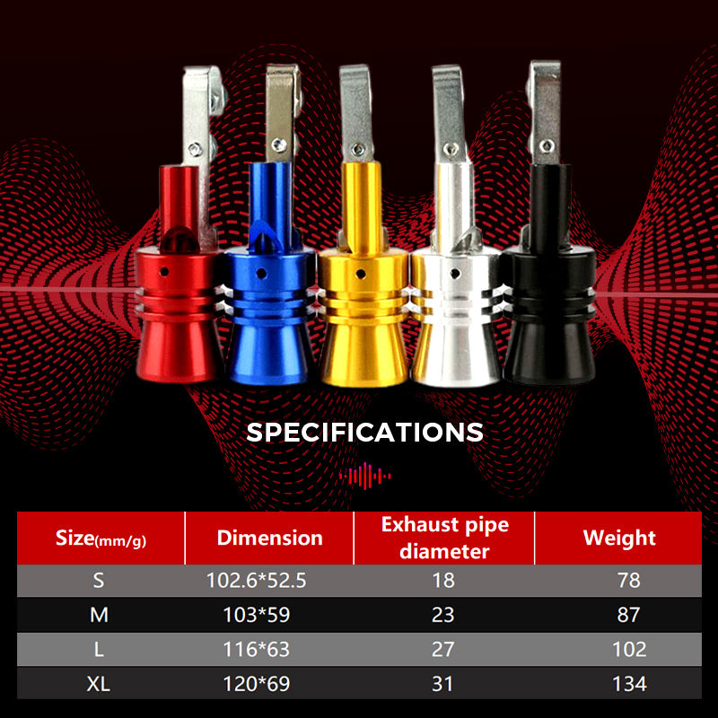 🏎️ Turbo Sound Simulator Whistle – Universal Fit, Sporty Roar, Easy Bolt-On ✨